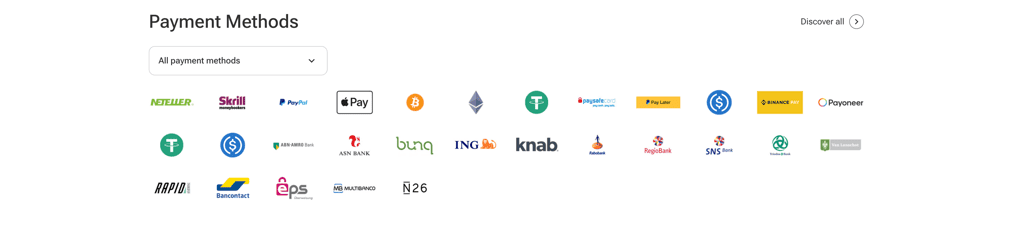 Payment methods of G2G