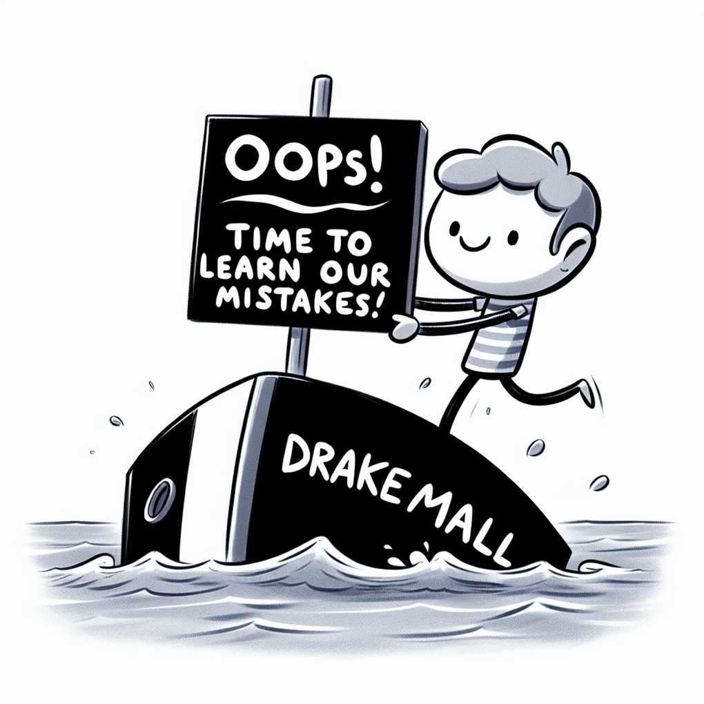 Drakemall sinking ship to indicate its demise