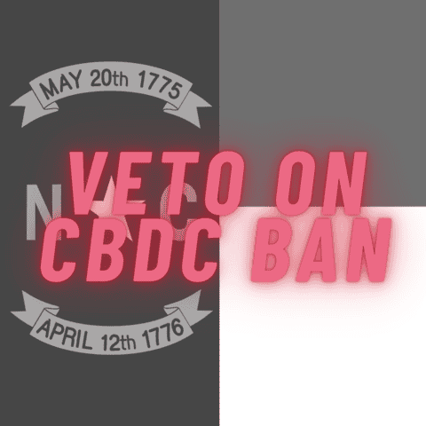 Image for North Carolina: Governor will veto on CBDC ban bill