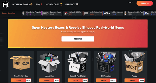 Banner for MysteryBoxBrand